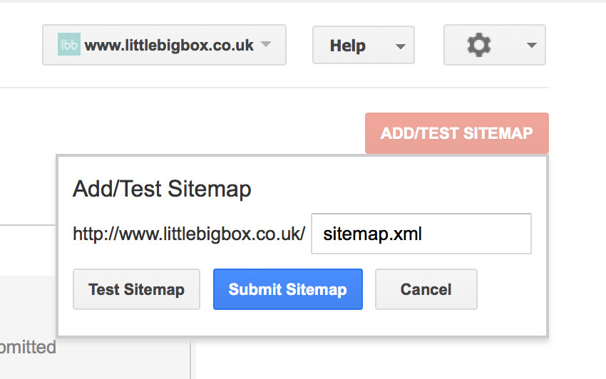adding xml sitemap to google webmasters