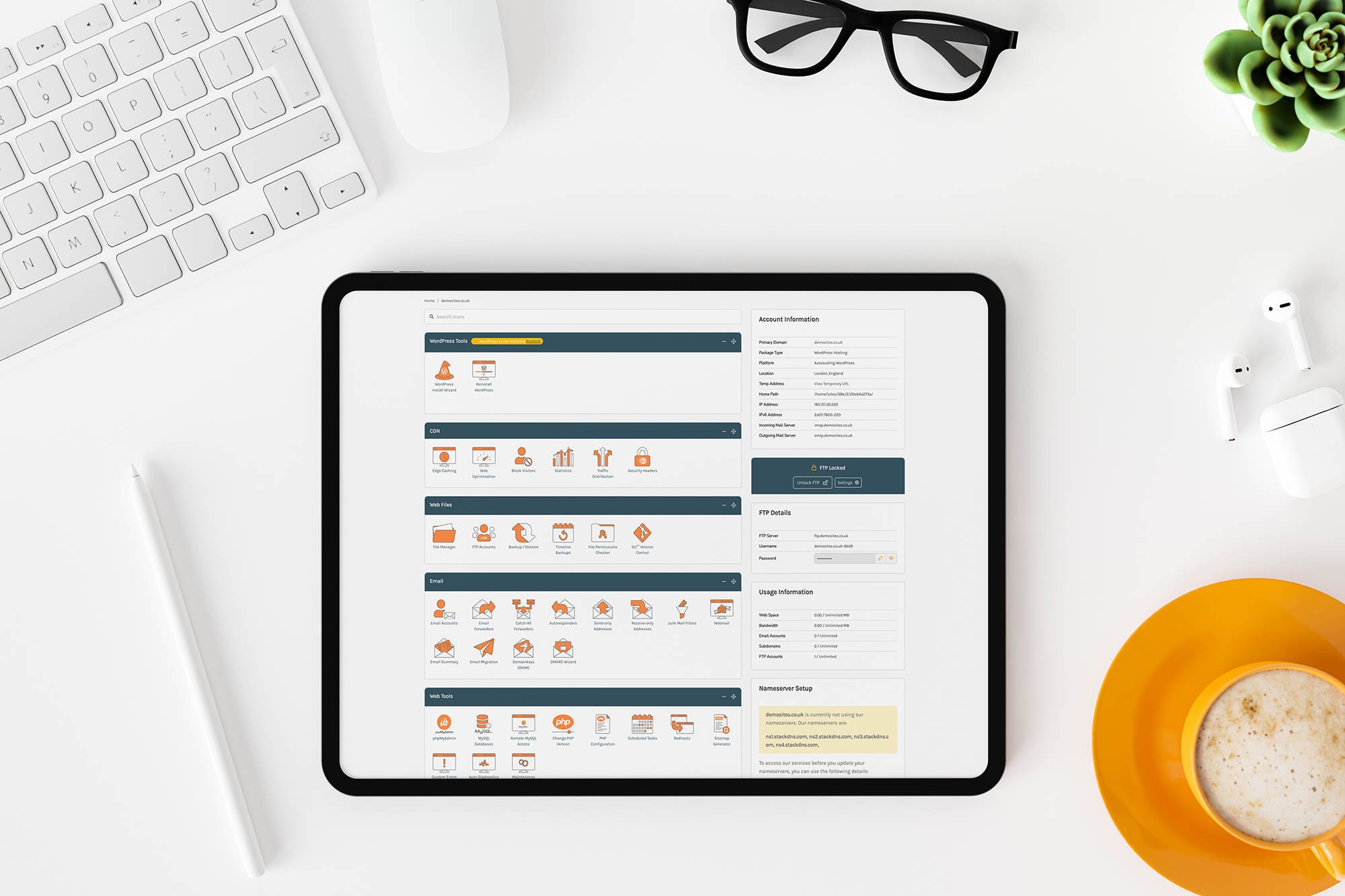 Website hosting and domain management for small businesses