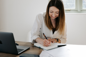 April from Littlebigbox carrying out a website audit to increase enquiries